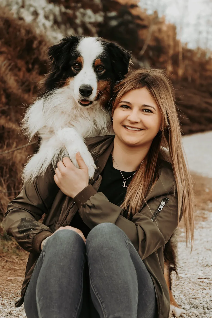 Carola Bartl mit Hund